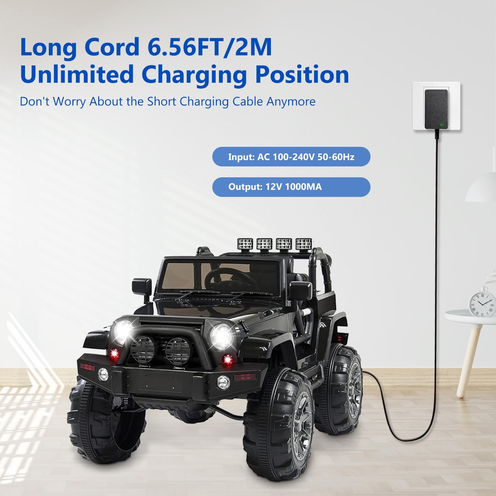 12 Volt Battery Charger for Kids ATV Ride On Toys, Fit for BMX X6, Kid TRAX G…