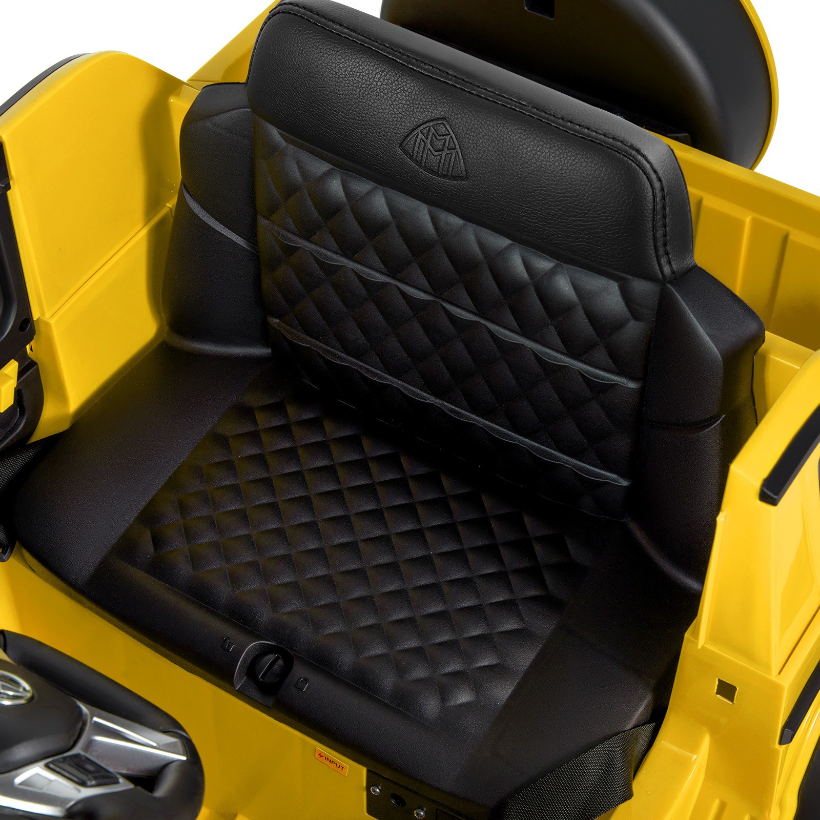 New 12V Battery Kids Yellow Ride On Mercedes-Benz Car w/3 Speed,LED,Music,Remote