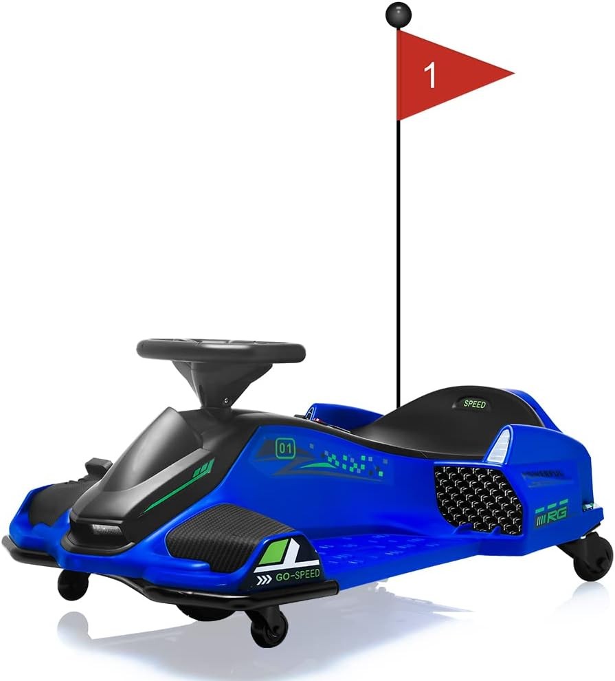 🔥GRAVEE 24V Kids Drift Go Kart Electric 7.5MPH Variable Speed Pedal Car 6-12Y