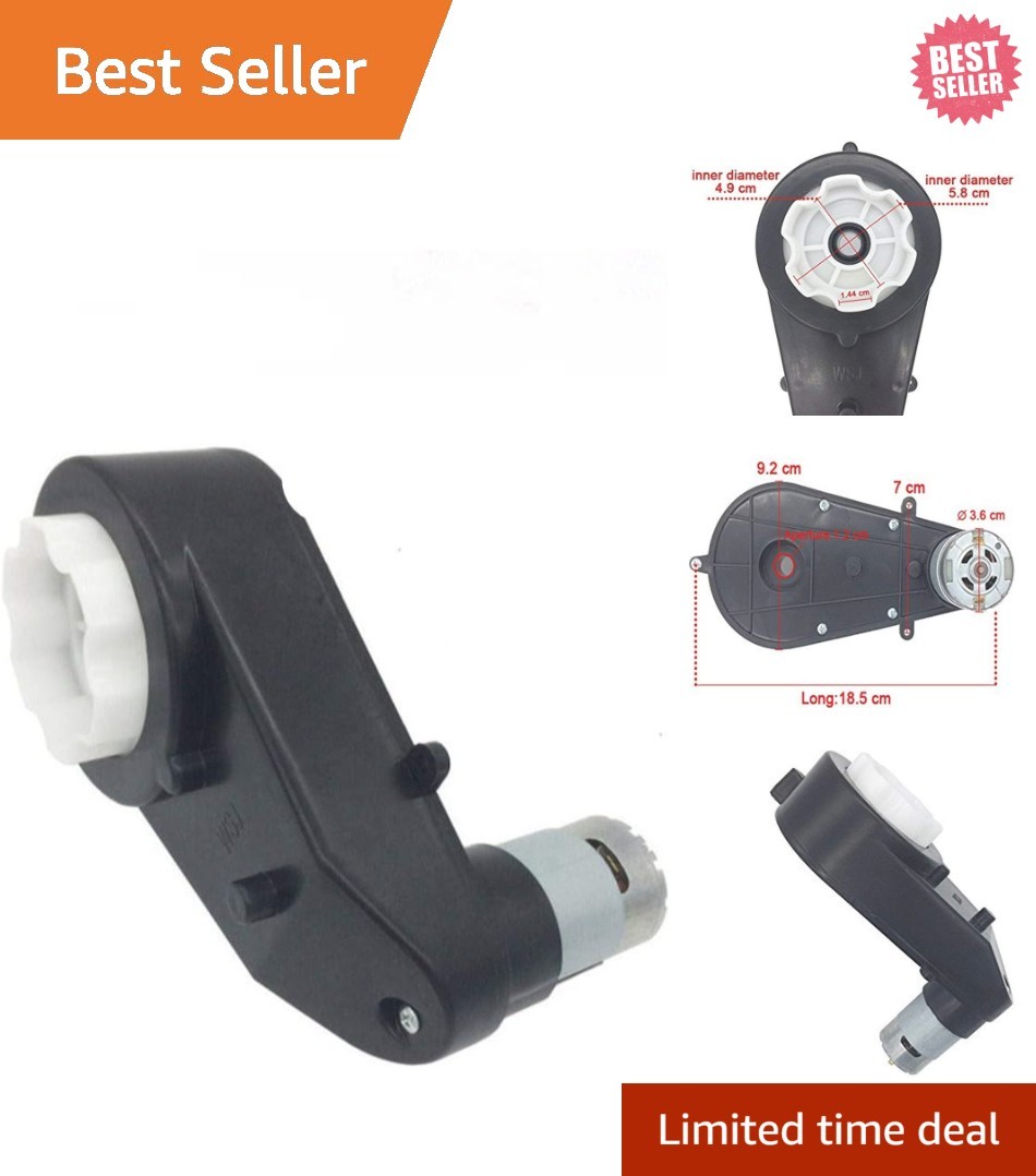 Durable 24V Motor Gearbox with Quick-Connect for Easy Ride-On Car Repair
