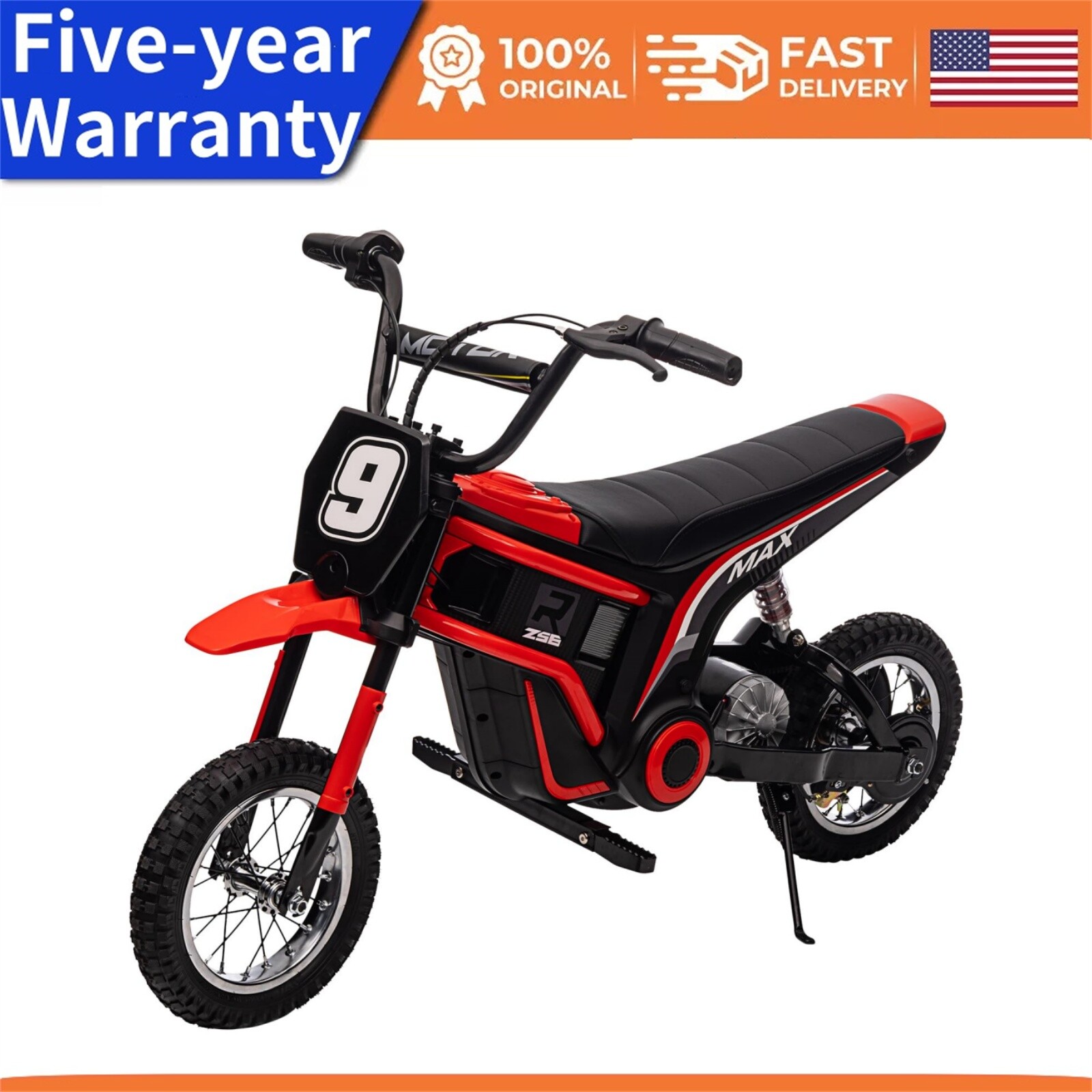 ✅24V Kids Ride On Motorcycle & Electric Motocross Bike Battery Powered Electric