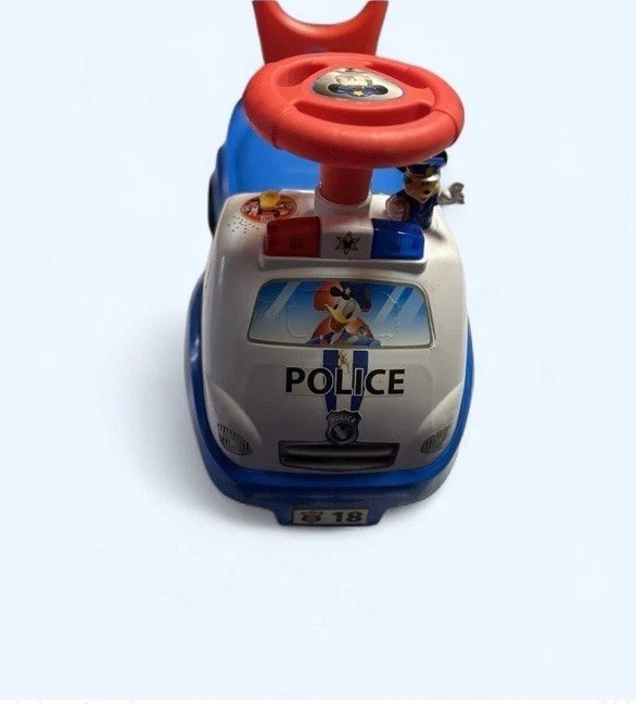 Disney ~ Kiddieland ~ Mickey Mouse ~ Police Car Toy ~ Ride On ~ Baby Walker