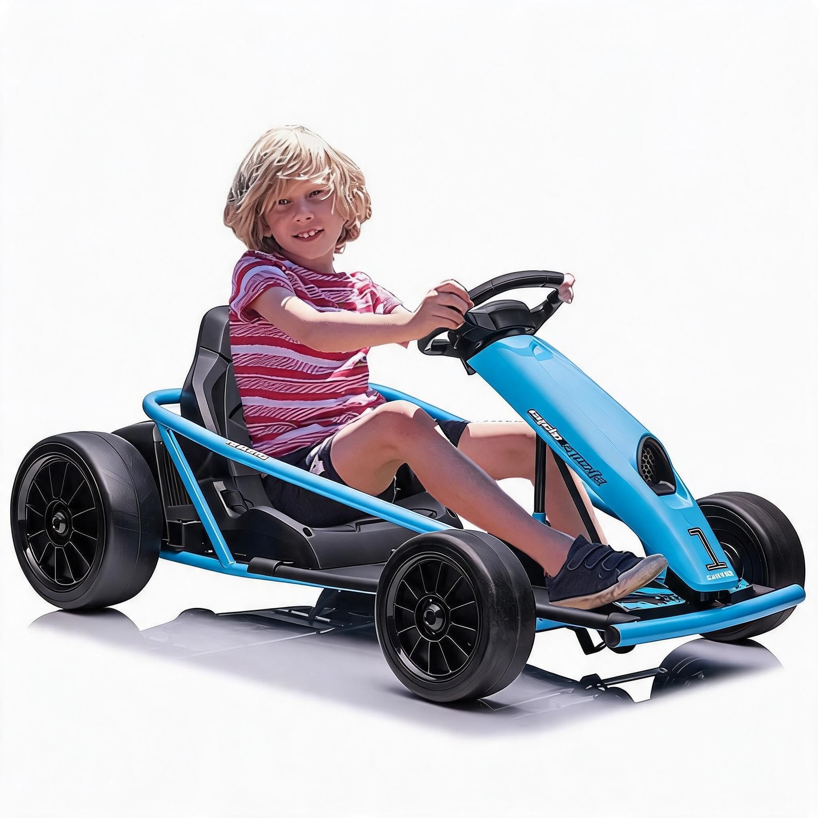 Garvee 24V Kids Go Kart,High Speed Electric Drift Kart with Music for Ages 8-12