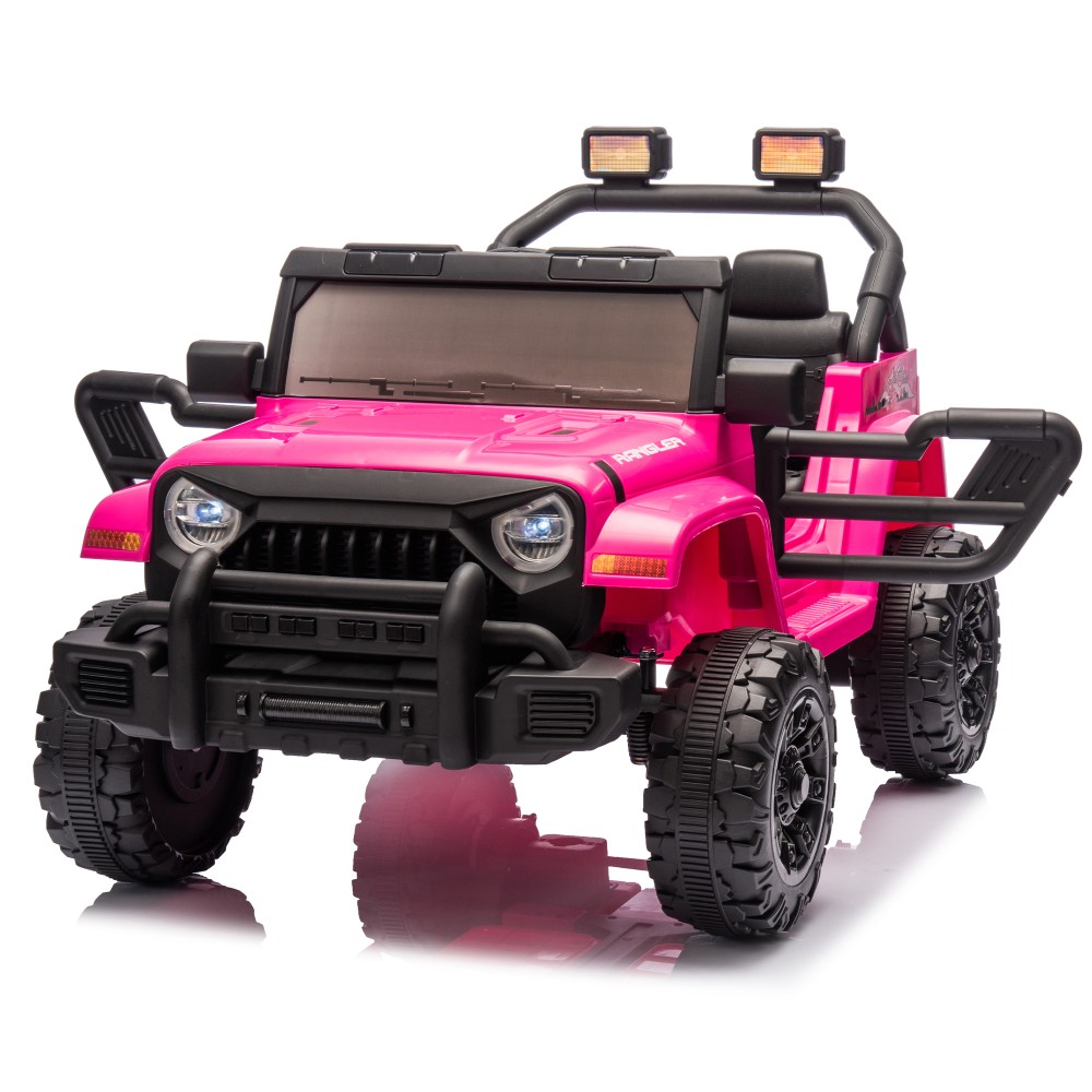 12V Kids Ride On Electric Car W/Parents Control,Dual drive,Four-wheel Suspension