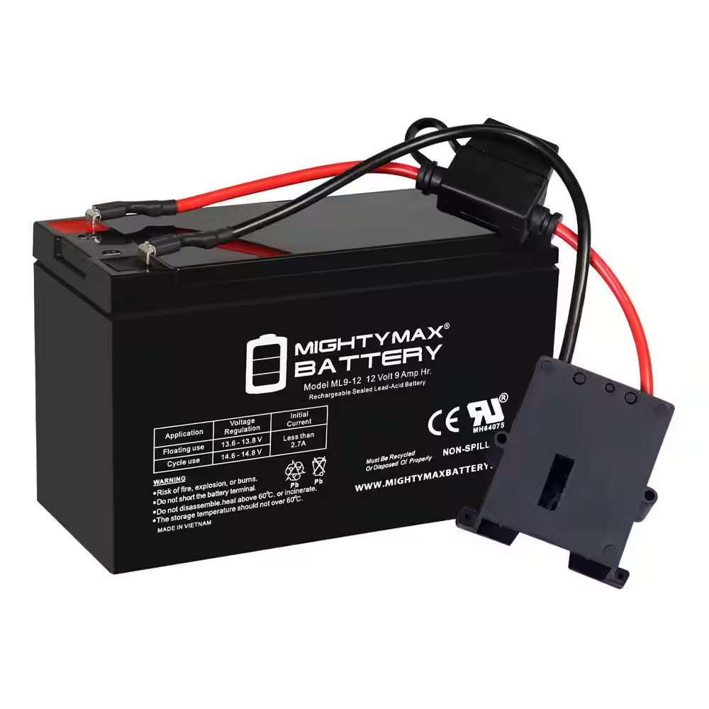 Drop in Replacement for 12-Volt 9AH Power Wheels Ride on Toy Battery Kit and Har