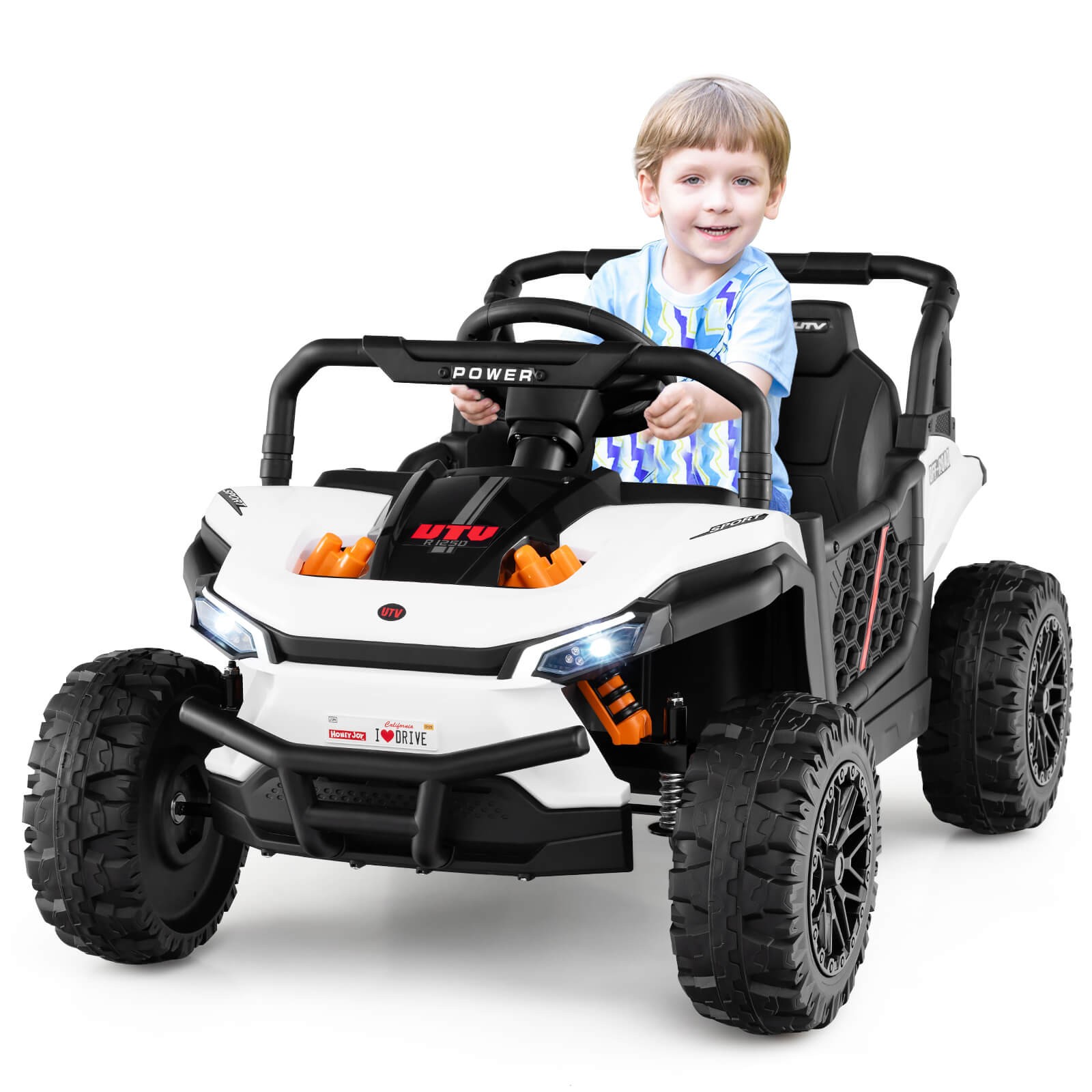 12V Kids Ride on Truck w/Parental Remote 3 Speeds & Reverse Forward Function