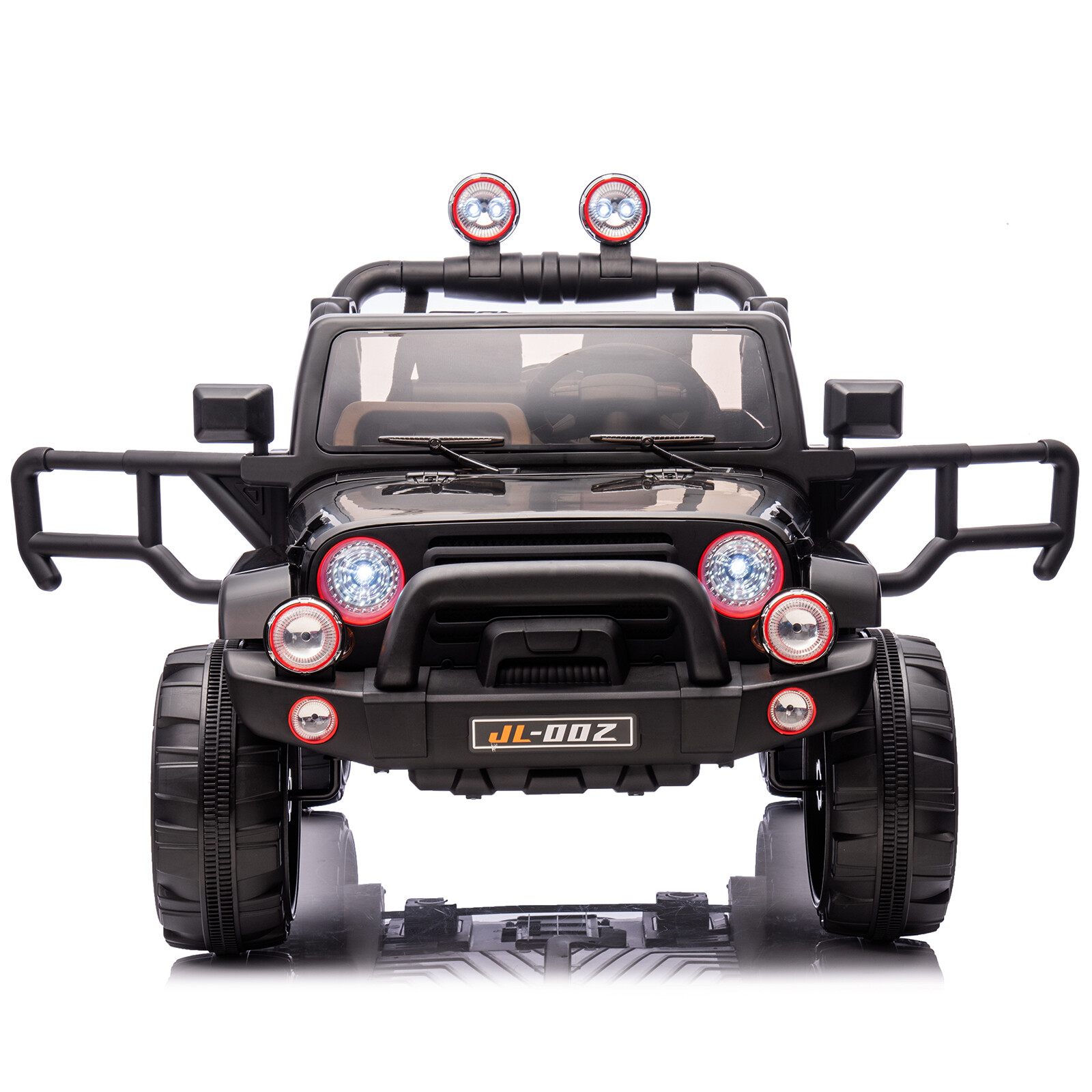 Black 12V Battery Kids Ride On Car Truck 3 Speeds Toy LED MP3 w/Remote,Car Cover