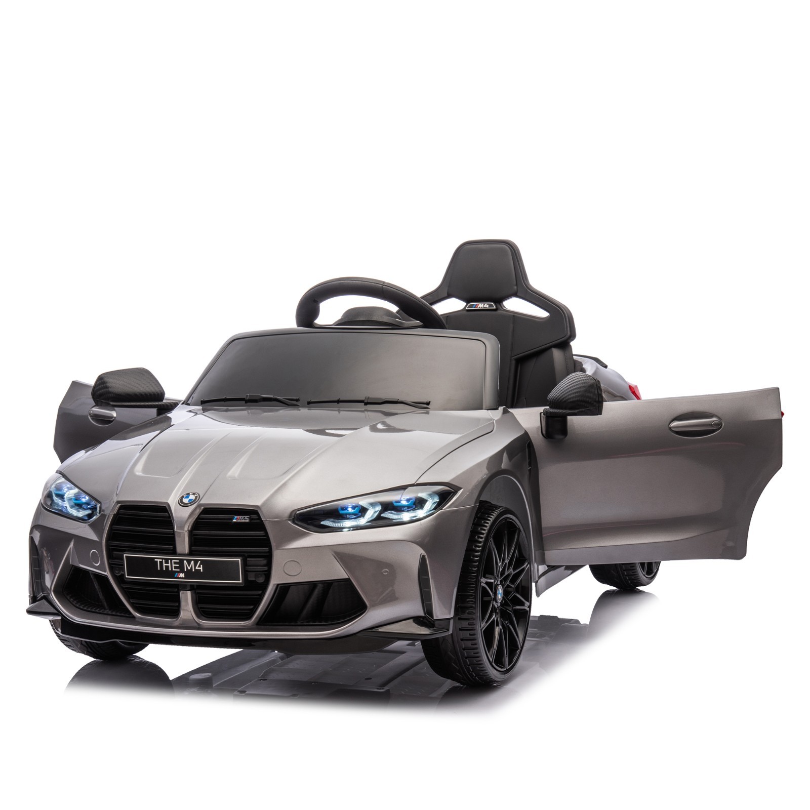 Licensed BMW M4 Electric Ride-On Car 24V Truck with Remote Control for Kids 3-5