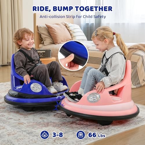 Blue Bumper Car – 1.9MPH Max – 12V Electric Car for Kids – Remotetooth – Blue