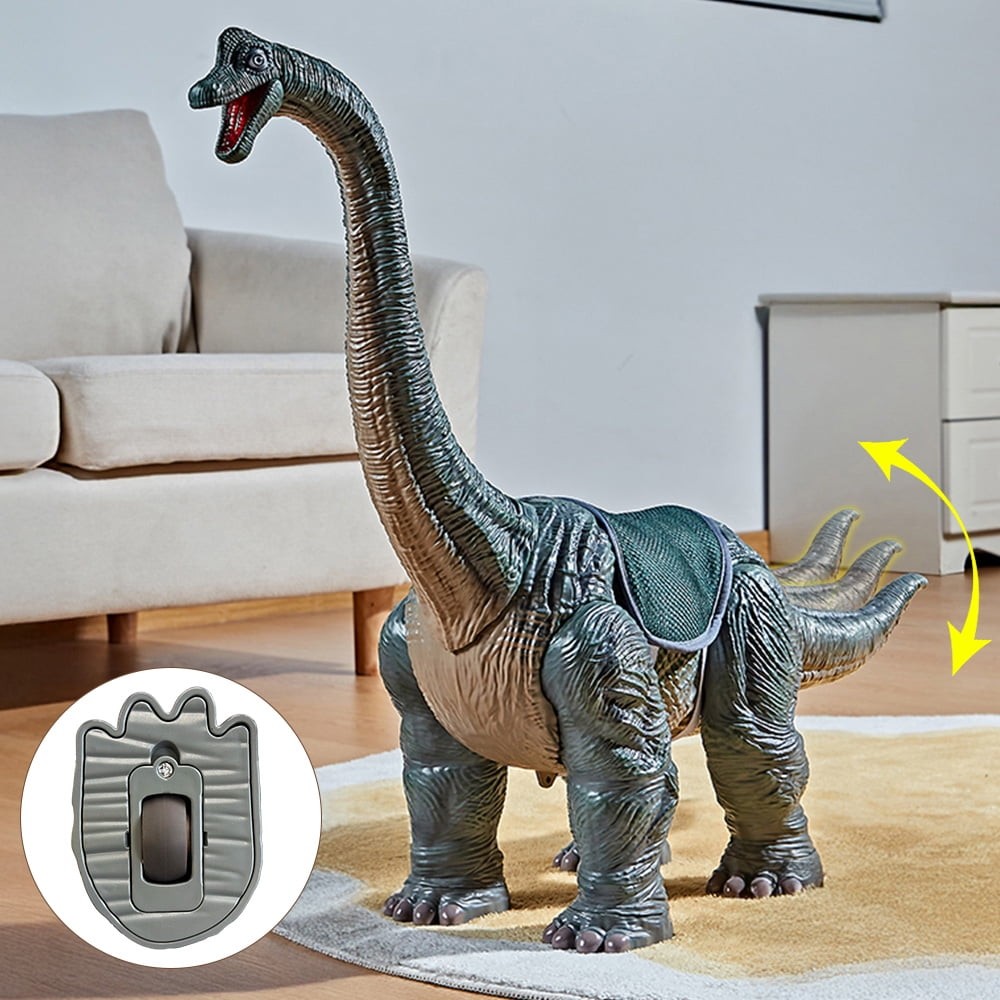 Wonder Living Dinosaur Ride on Toy Cars for Kids,Realistic Brachiosaurus Push Ca