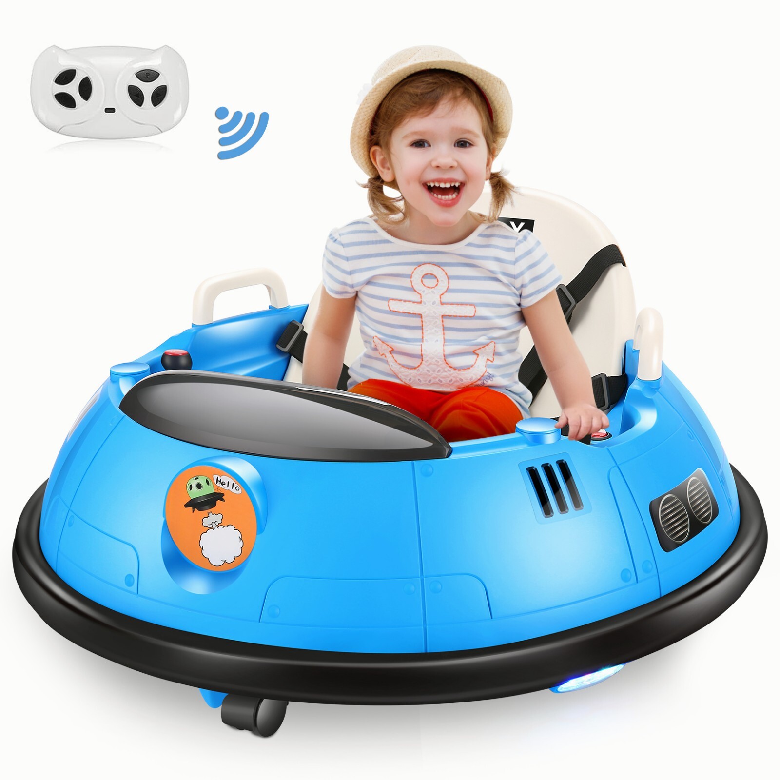 Ride on Bumper Car for Kids 12V Battery Powered Electric Toy with Remote Control