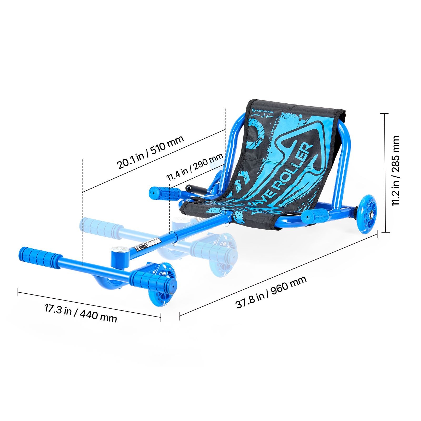 Swing Side – to – Side Ride on Scooter, 132 lbs Capacity, Drifting Toy for Ages