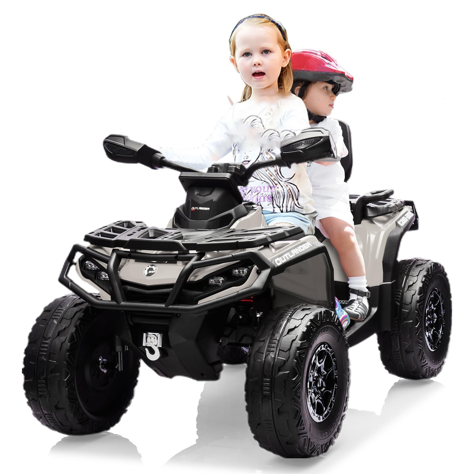 Electric Ride On ATV Licensed Can-Am For Kid 2 Seaters 24V Ride On Car Bluetooth