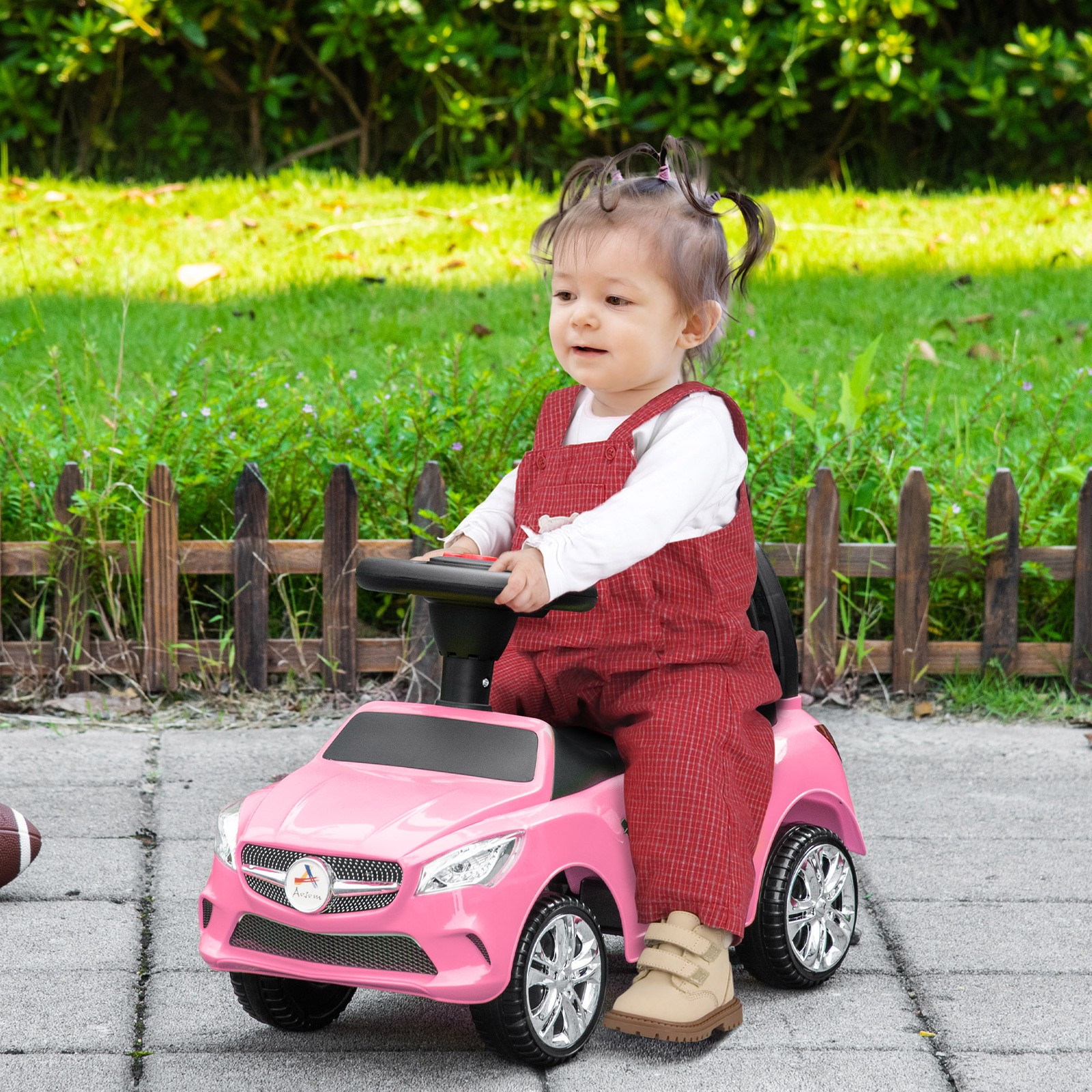 Ride on Sliding Car Baby Ride On Horn Music Working Lights Storage No Power Red