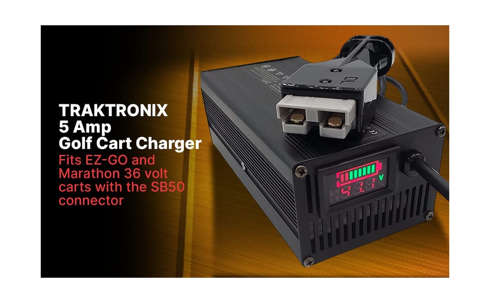 36V EZGO Marathon Golf Cart Battery Charger with SB50 Connector and Digital D…
