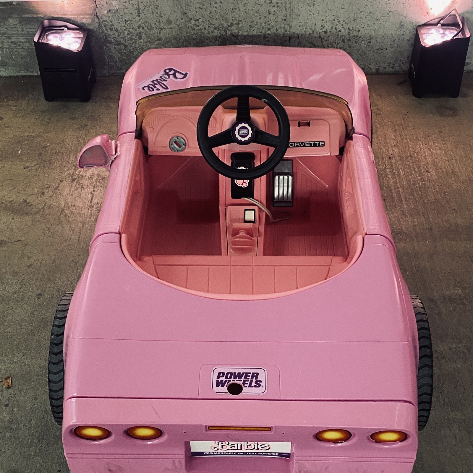 1990 Power Wheels Barbie Pink Corvette *PICKUP ONLY* w/ New Battery