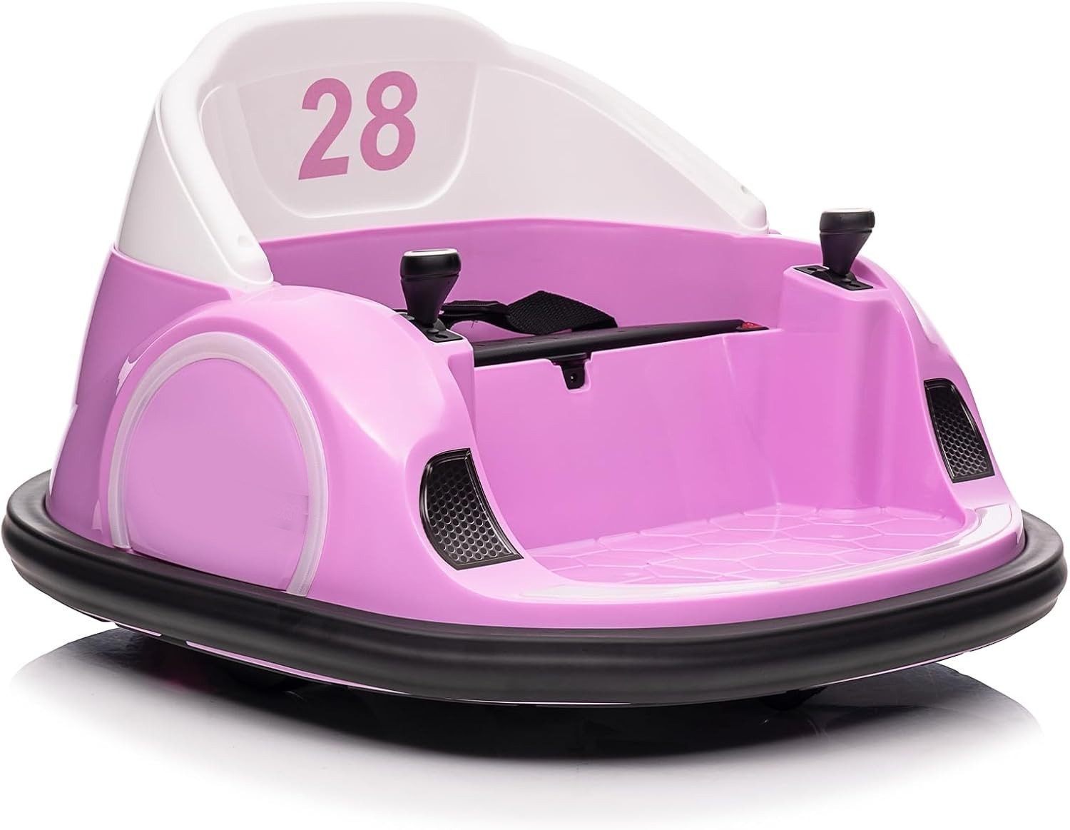 12V Kids Ride On Bumper Car w/ Remote Control 360 Spin LED MP3 USB Pink Toy