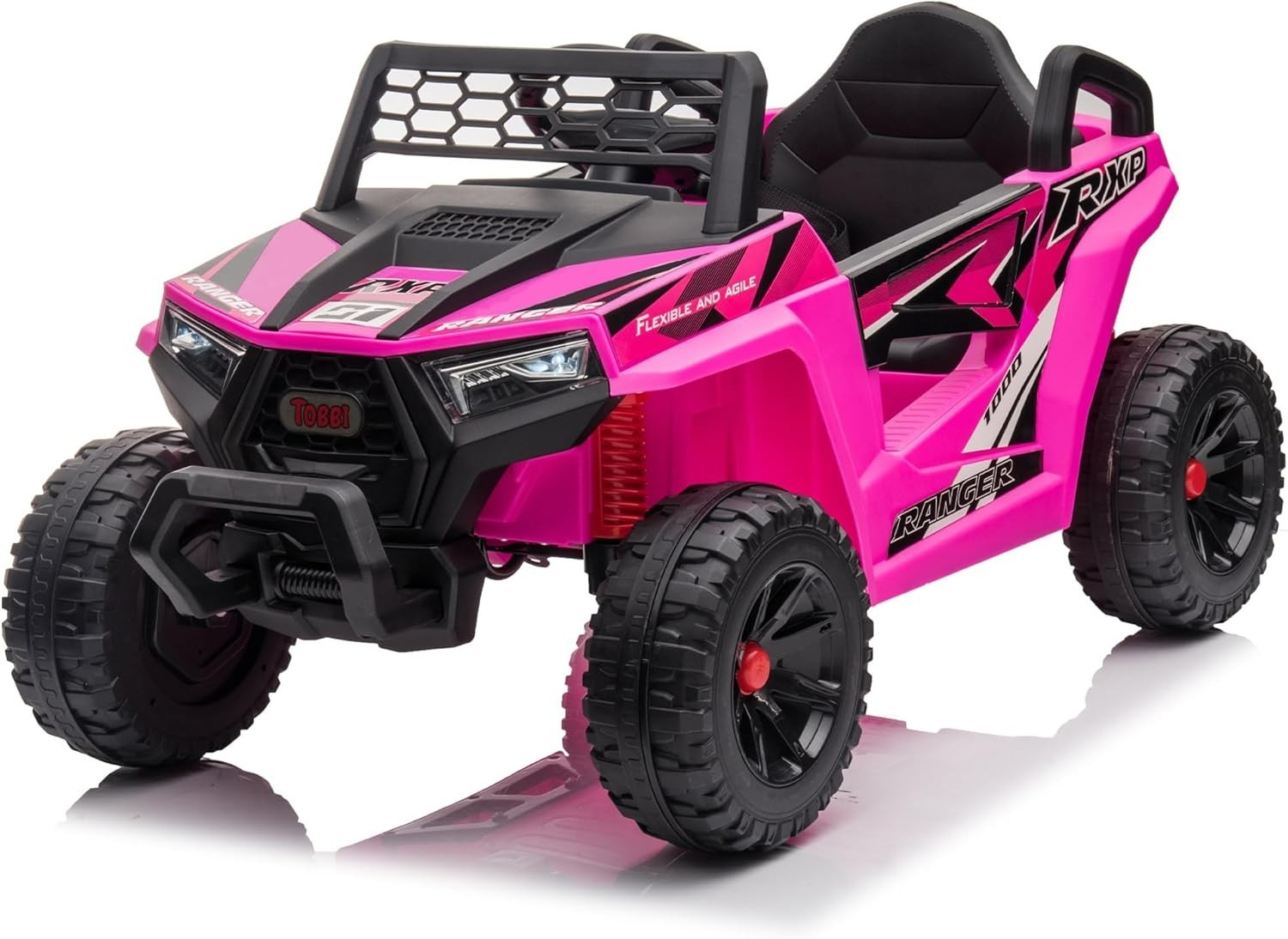 12V Kids Ride on Car, Electric Off-Road UTV Truck W/ Forward and Reverse Functio