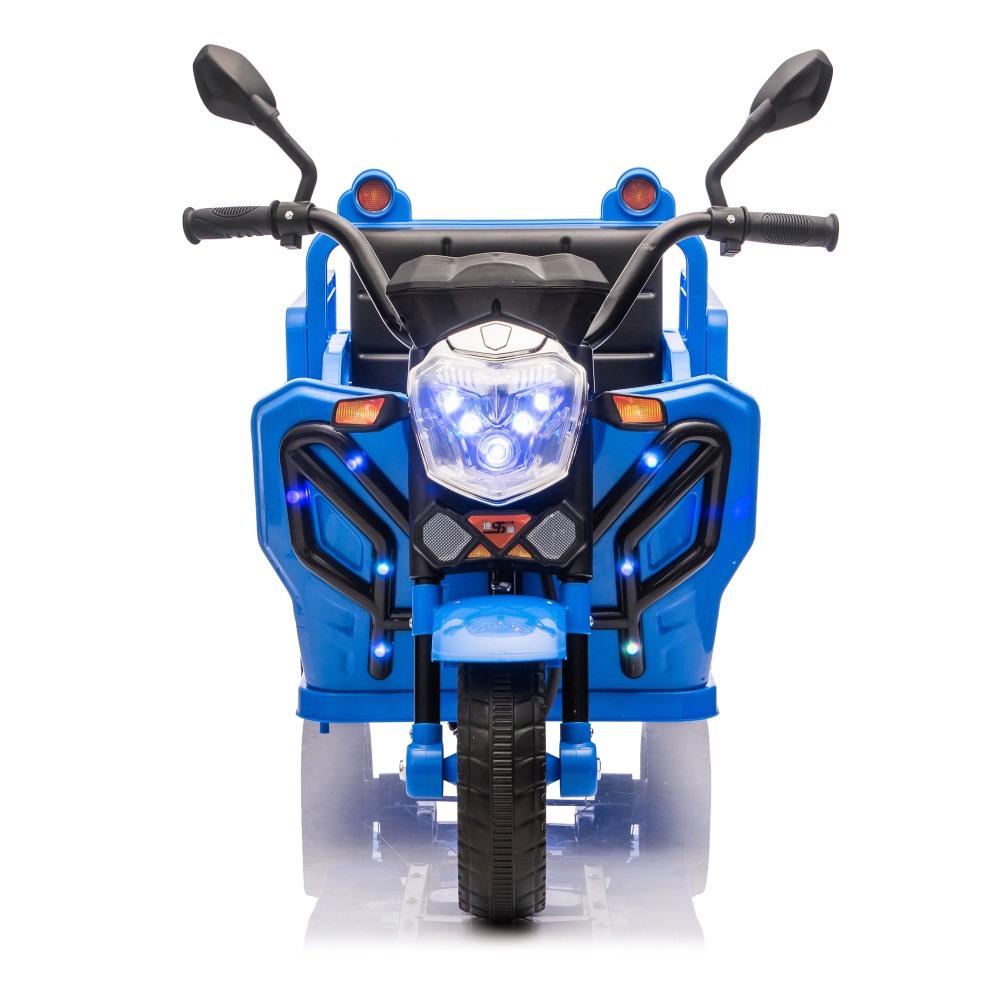 12V Kids Ride On Car 3 Wheels Electric Cargo Truck 2WD Toy with LED Music