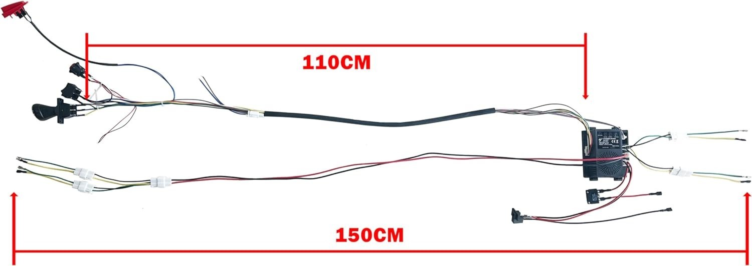 24 Volt DIY Wires Harness Conversion Kit for Kid’s Ride On Toys Car,2.4G Set