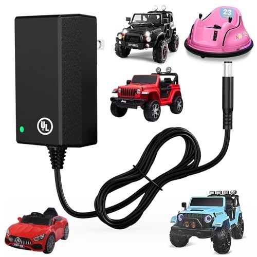 12V Battery Charger for Ride-On Toys, Kids Cars, Power Wheels – UL Certified, Co