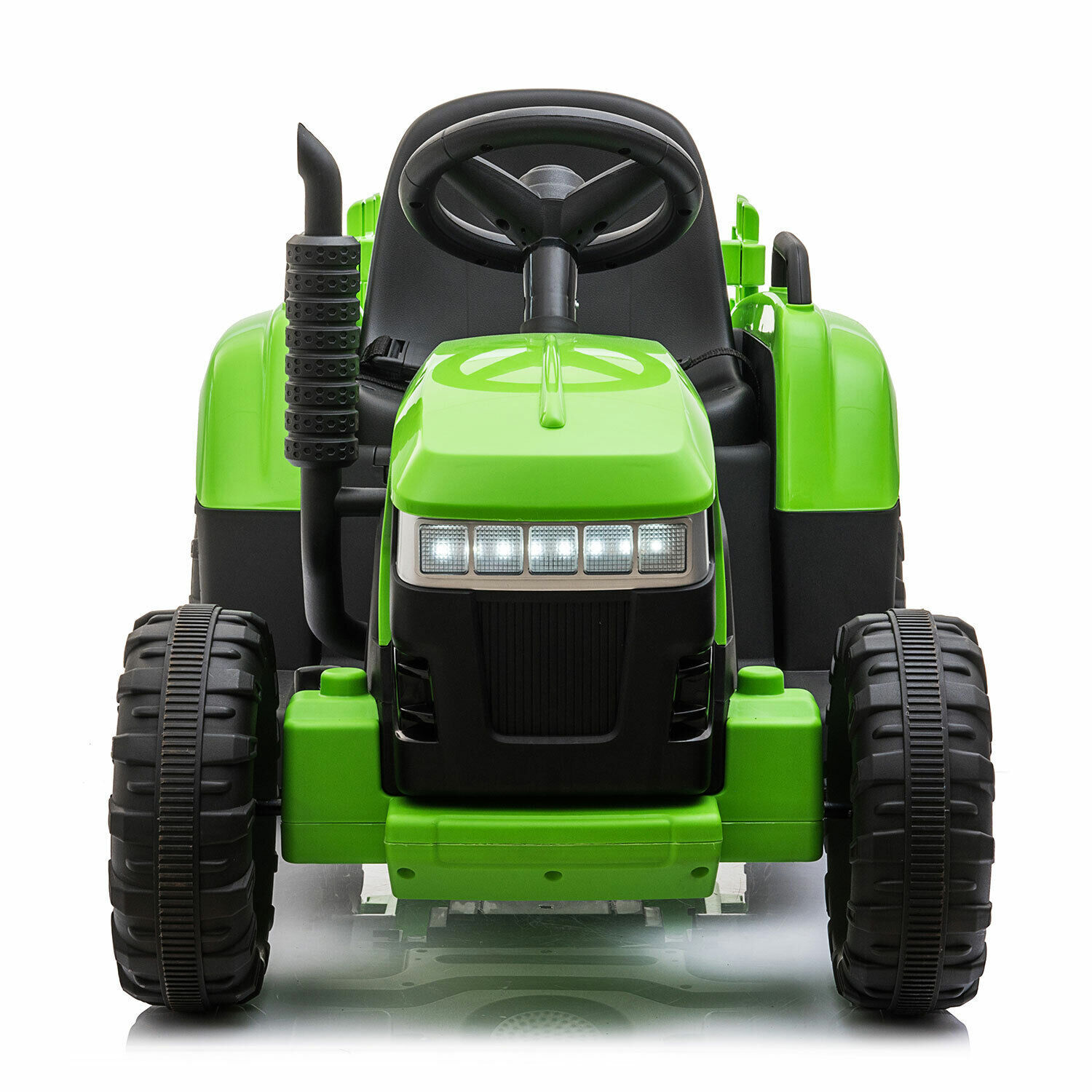 12V Electric Kids Ride On Tractor Battery Powered Toy w/ Trailer Christmas Gift