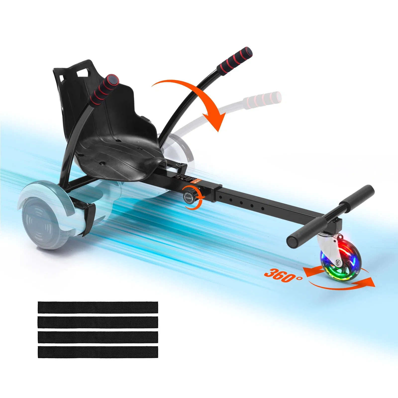 Hoverboard Seat Attachment(Not included hoverboards), for 6.5″ 8″ 8.5″ 10″ Hove