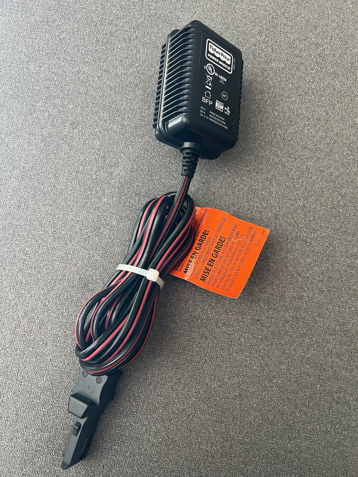 🇺🇸Genuine Fisher Price Power Wheels AC/DC Adapter Charger Cord 00801-1778🇺🇸