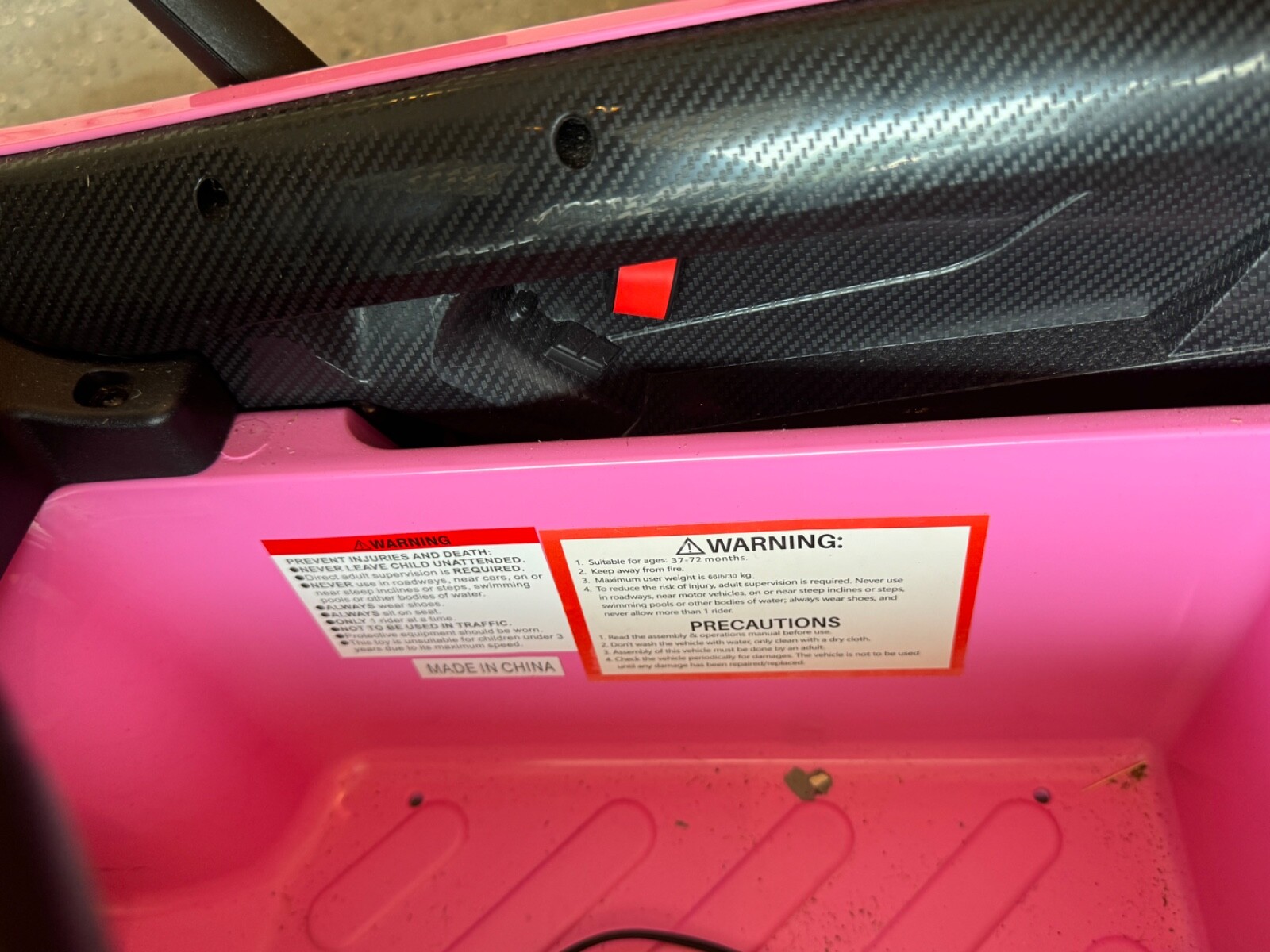 Pink Liscensed 12V Lamborghini Aventador Kids Car. Lightly Used, Battery Powered