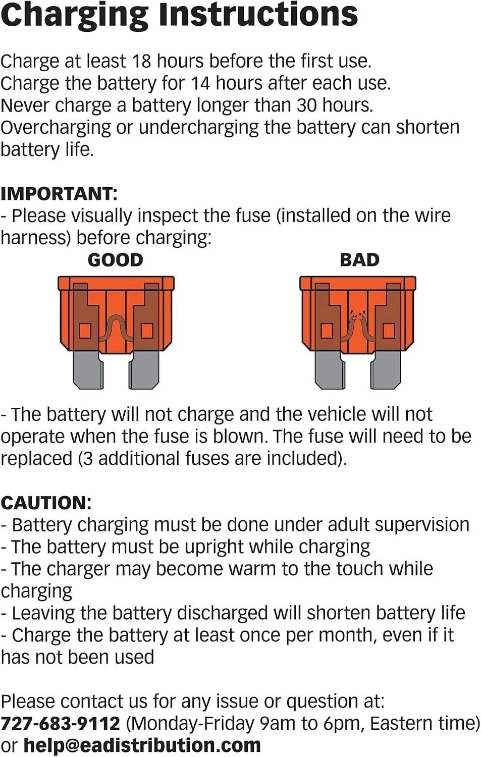 Lightweight 12V Replacement Battery with Self-Resetting Fuse for Power Wheels