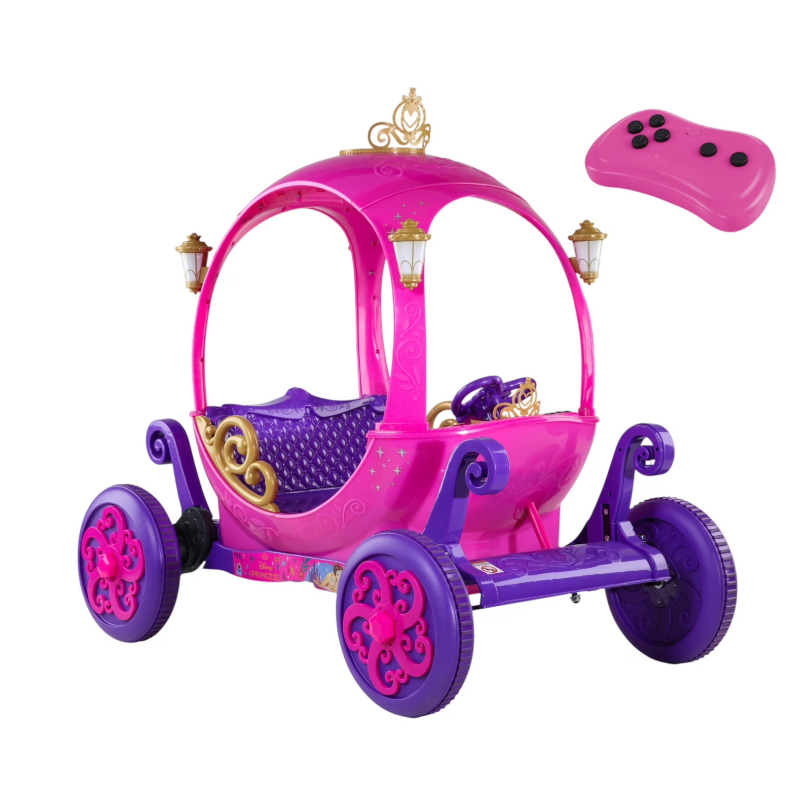 Enchanted Disney Princess Ride-On Carriage 24V W/ Sounds & Remote GIFT For Girls
