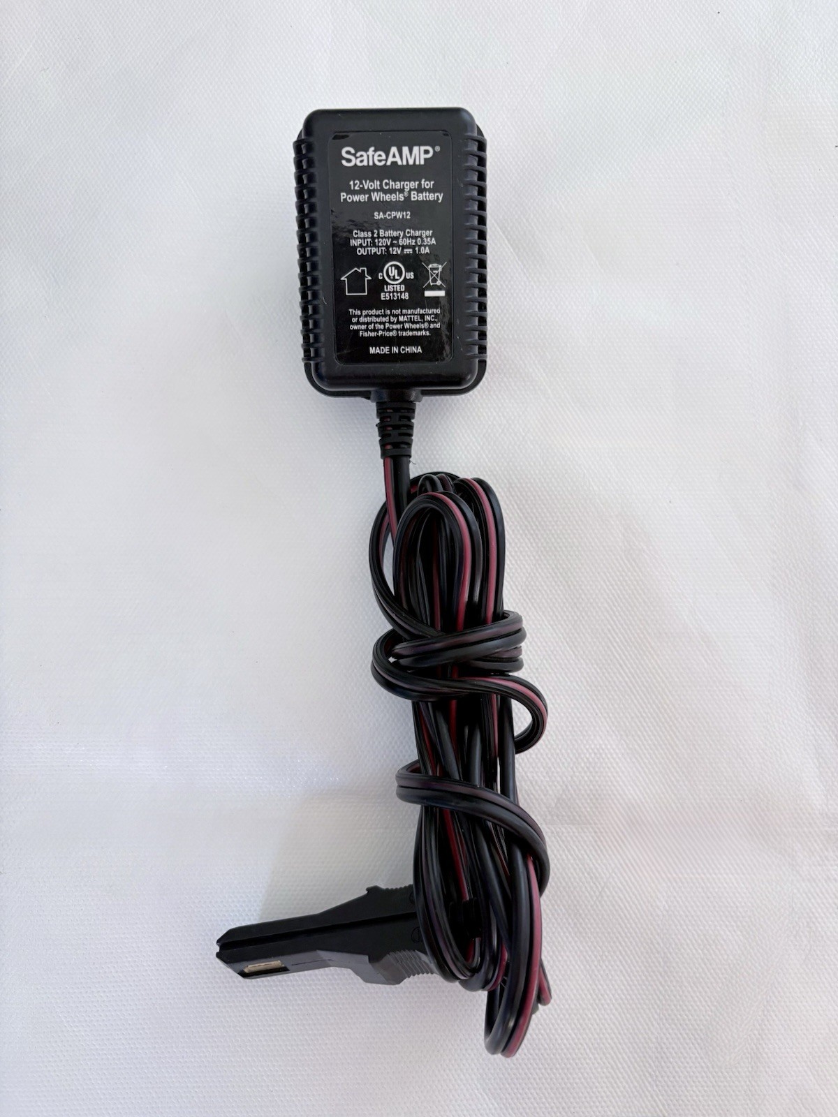 SafeAMP SACPW12 12V Charger for Power Wheels Gray Battery