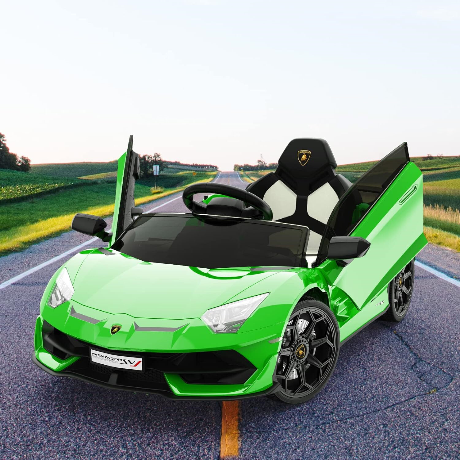 Licensed Sports Car 12V Kids Ride On Electric Vehicle w/ Remote & Parent Control