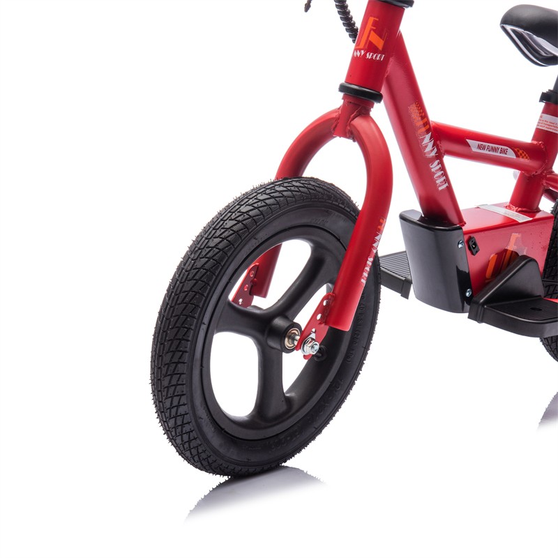 24V Kids Ride On Electric Bike 150W 9.32MPH Inflatable Wheels Bicycle for Kid 3+