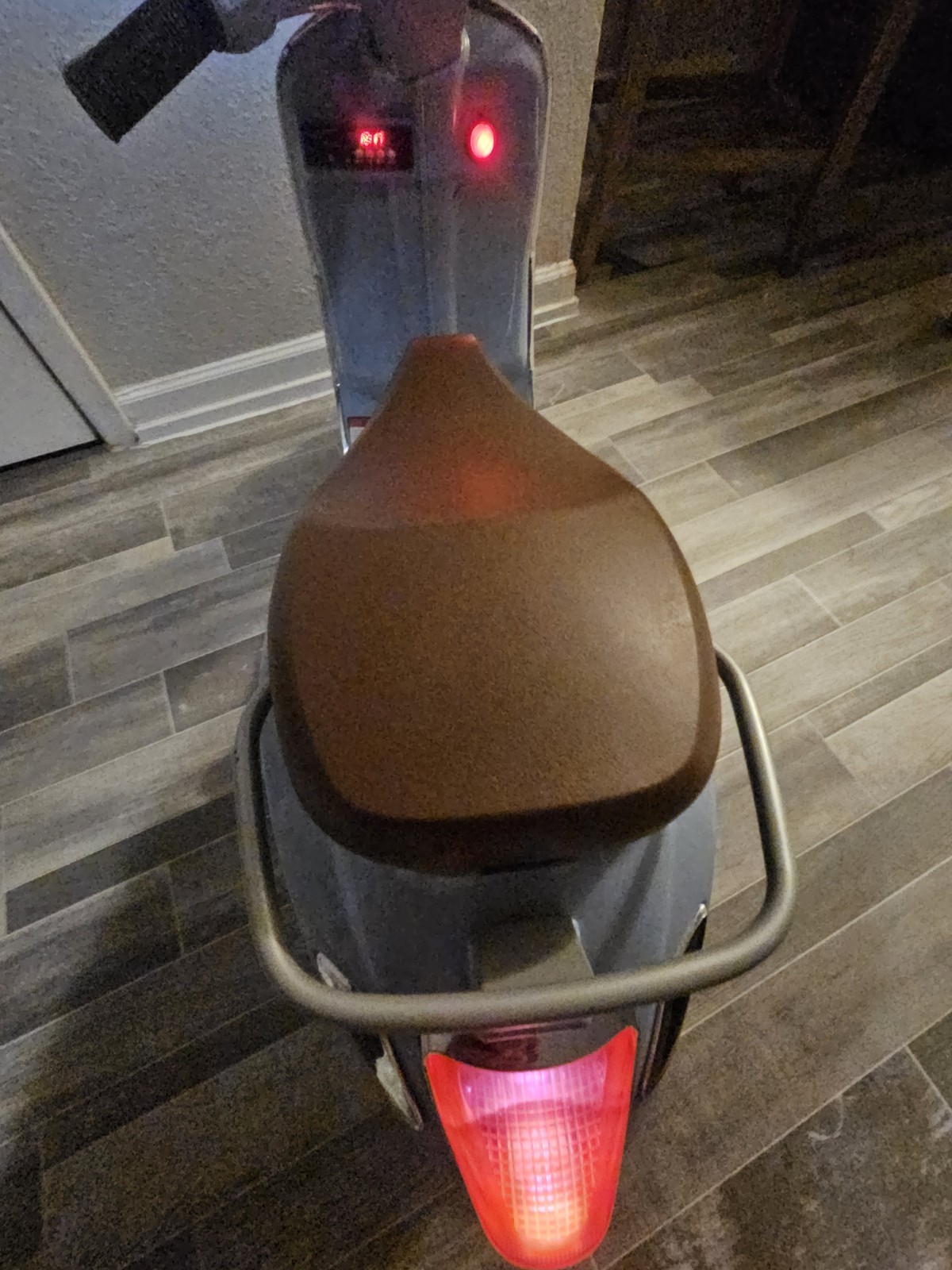 Blazin’ Wheels 12V Vespa GTS Super Sport battery-operated ride-on scooter. Kids