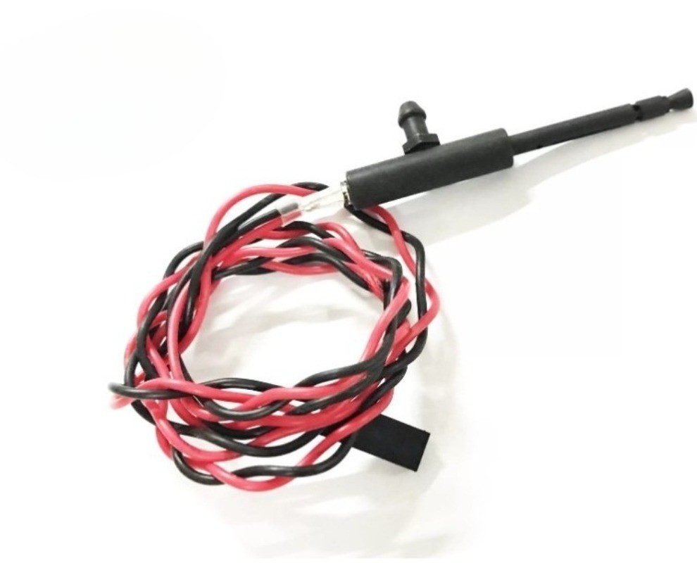 Metal Machine gun W/ LED For DIY Henglong 1/16 RC Tank Model Parts