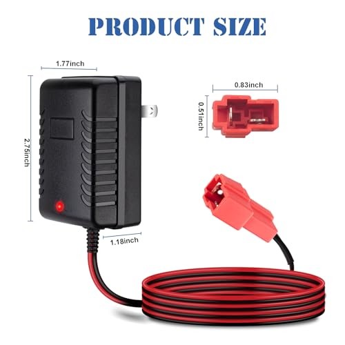 6V Charger for Kids Ride On Toy Cars 6 Volt Battery Charger for BMX X5 Kid
