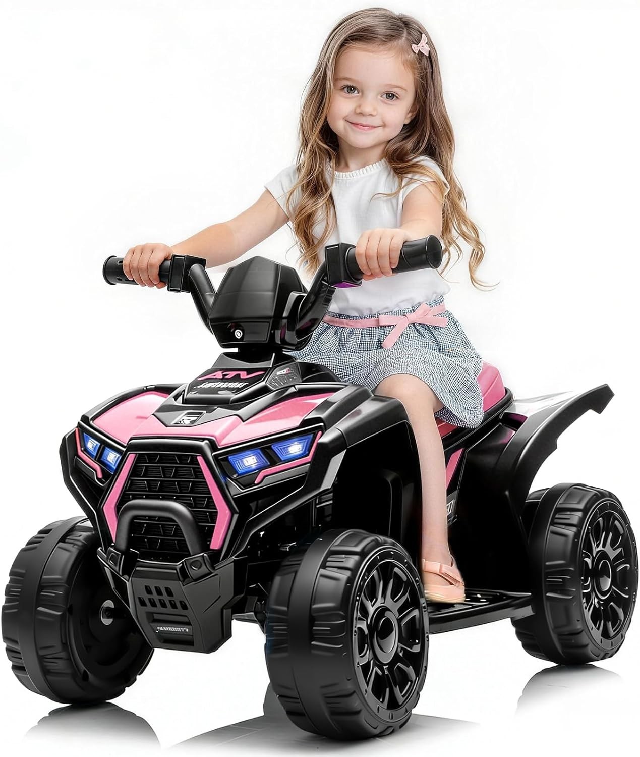 Ride on Car for Kids Electric 4 Wheeler ATV Toy w/ 3.5mph Max Speed for Toddler