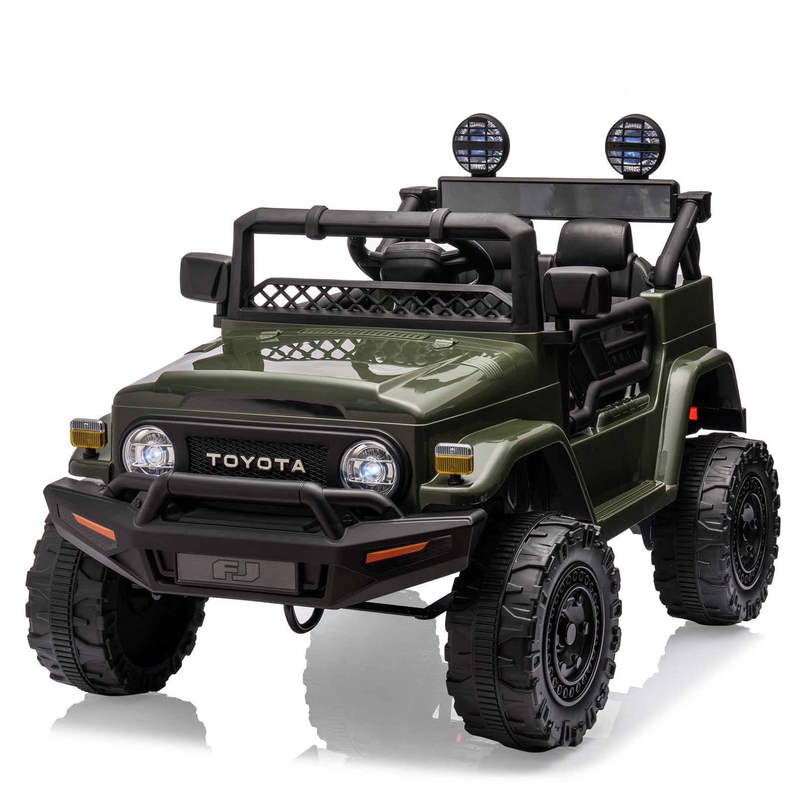 Licensed Toyota 12V Ride-On Truck Battery Powered Electric Car for Kids Remote