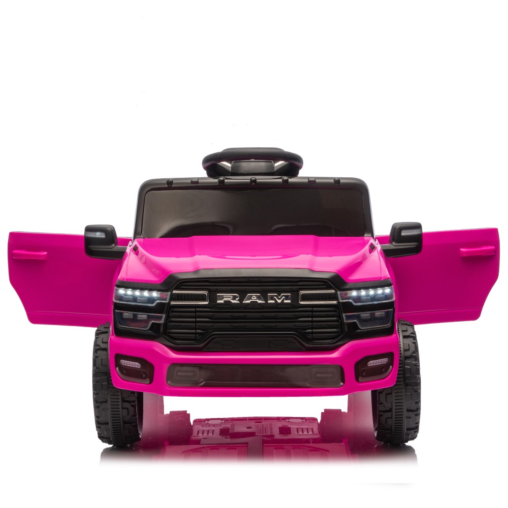 12V Kids Ride On Truck w/Remote Control,2WD & Rear Shock Suspension for Age 3-6