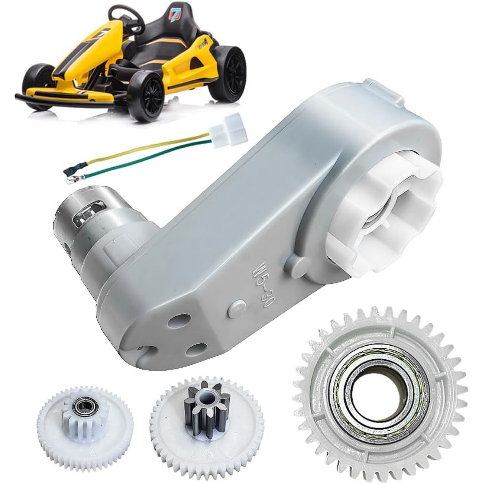 RS775 Motor Gearbox 1:75 Ratio 18V-24V For Power Wheels Kids Ride On Vehicles