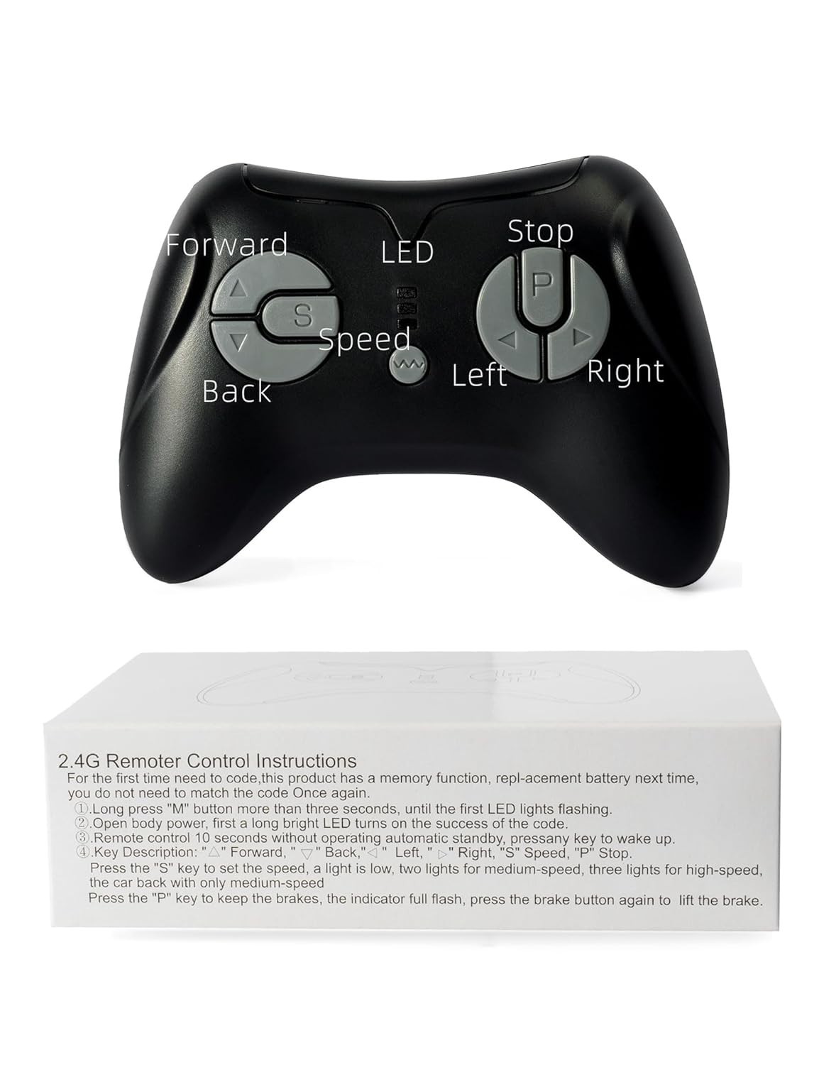 12V JR1839FCC 2.4Ghz Bluetooth Remote Control for 24V Ride on Car Parent Transmi