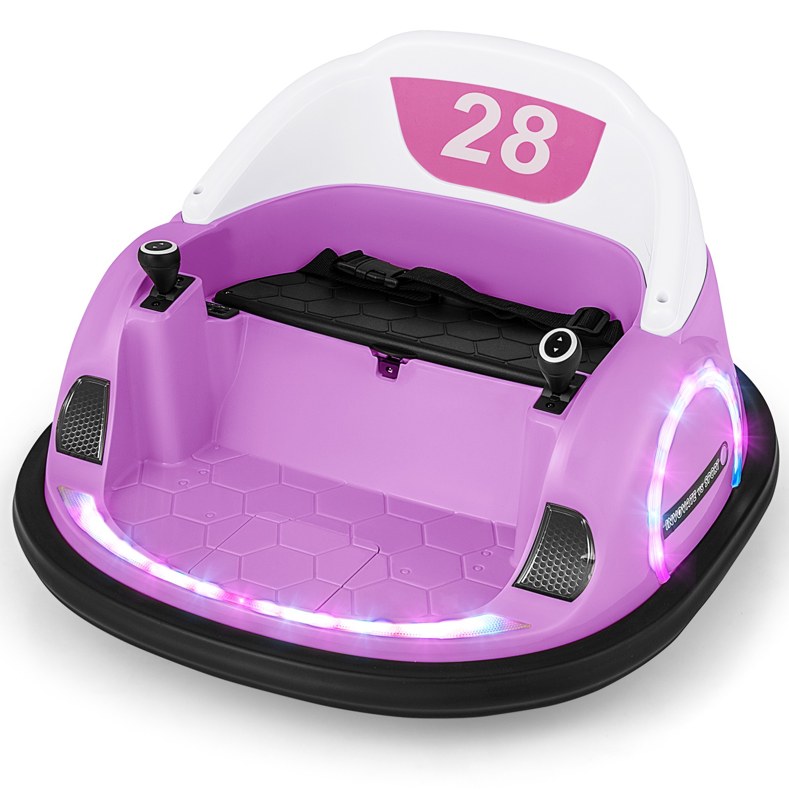 12V Electric 360° Spin Car Toy Ride on Bumper Car for Toddlers w/ Remote Control