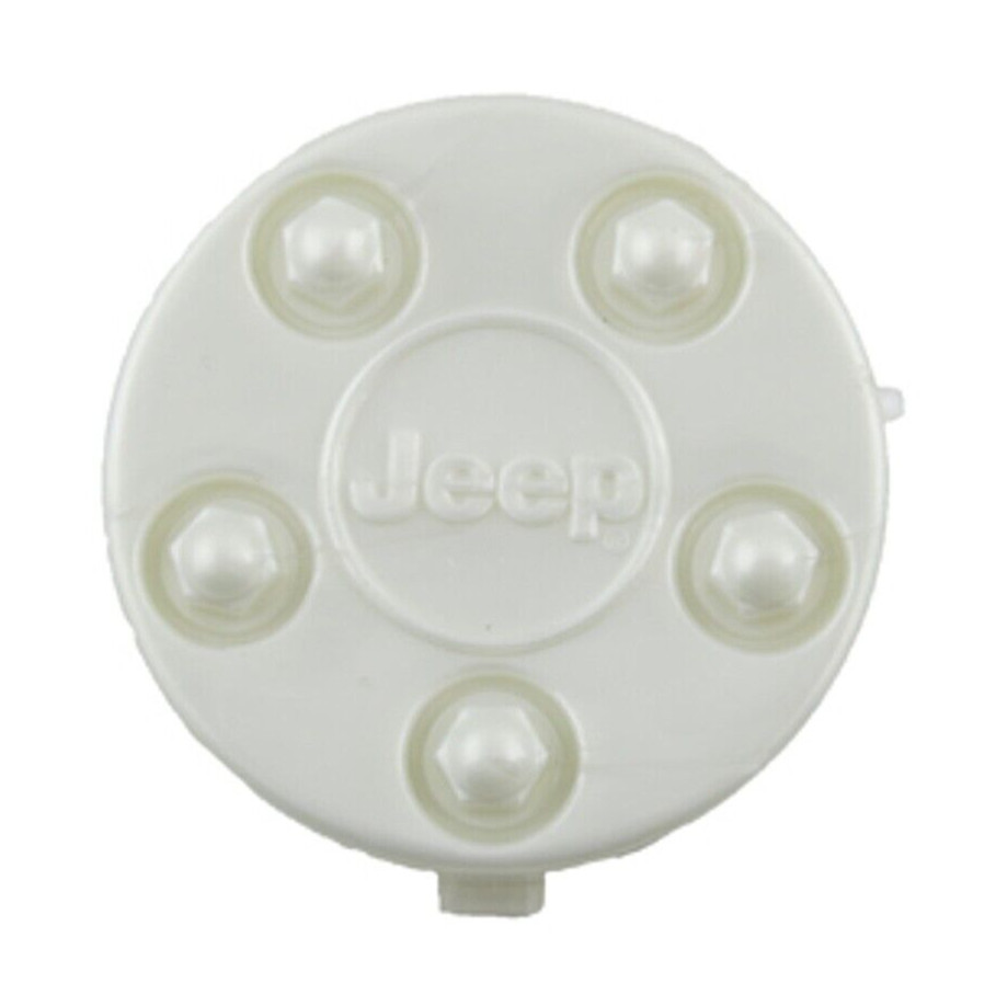 2 Pack-Genuine Power Wheels Part #B7659-2679 White Hubcap Center Cover for Jeep
