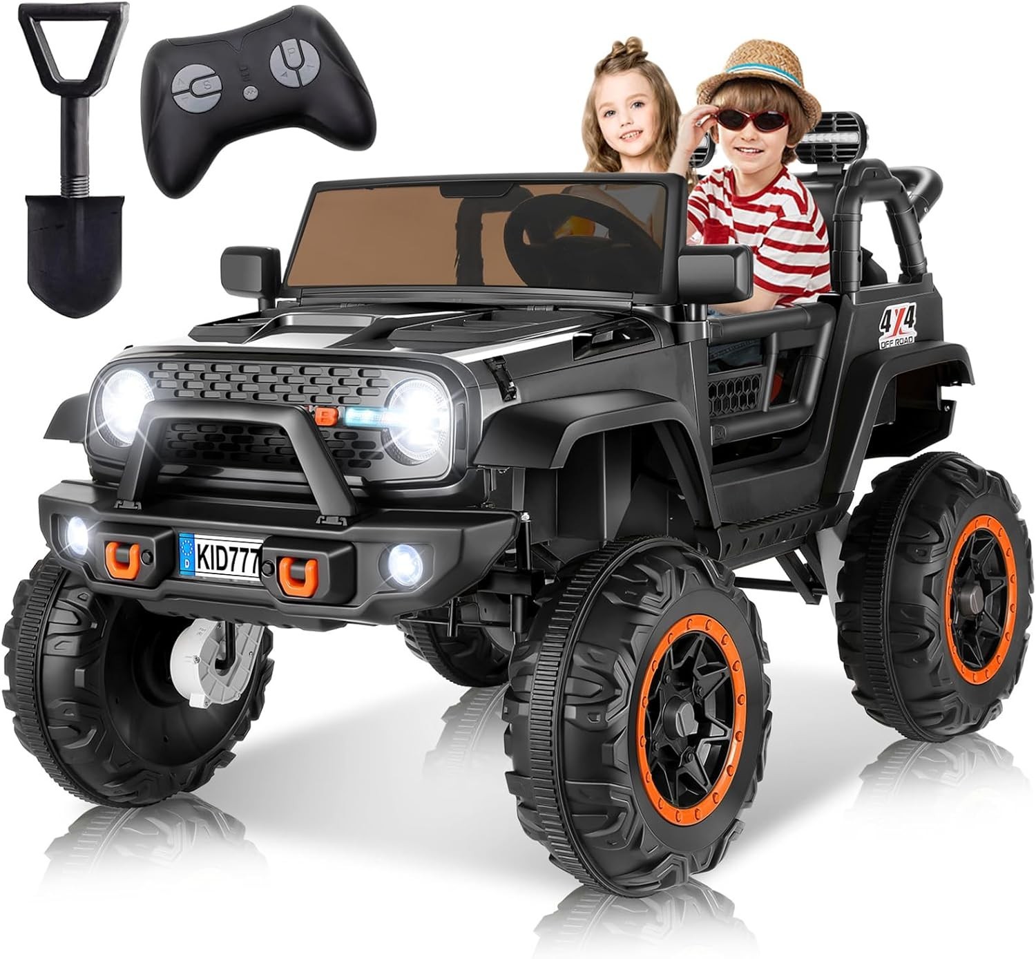 24V Kids Car 4WD/2WD Ride on Toy Power Wheels Truck w/Remote Control 2 Safe Belt