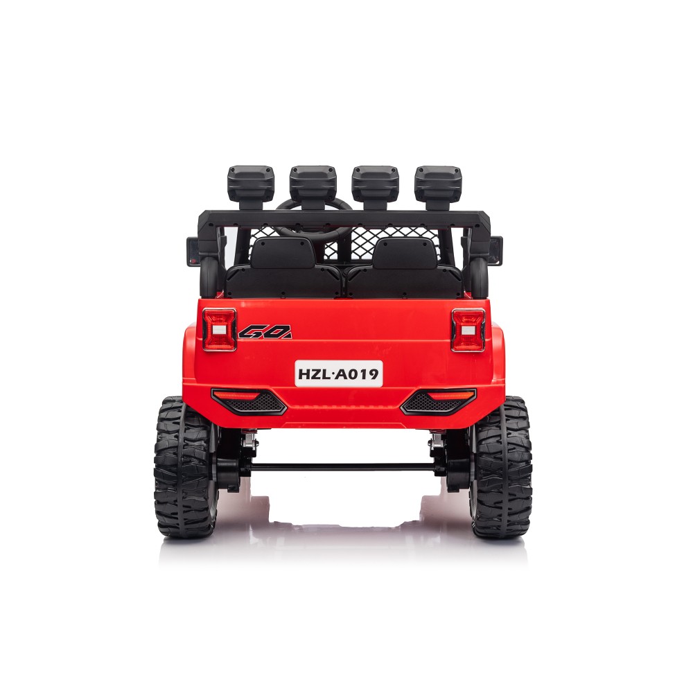 2-Seater 4WD Ride-On Jeep w/ Remote, LED & Music – 75W Motor for Big Kids 3+