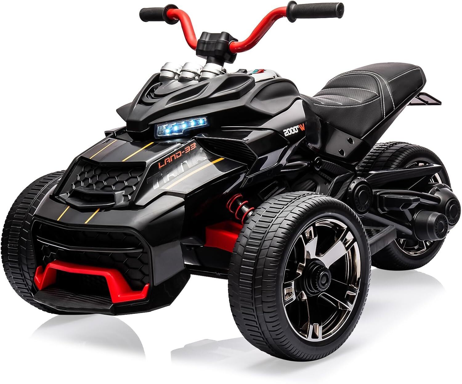 12V Kids Ride On ATV Electric Car Toy Battery Powered Toddler 3-Wheeler Gift