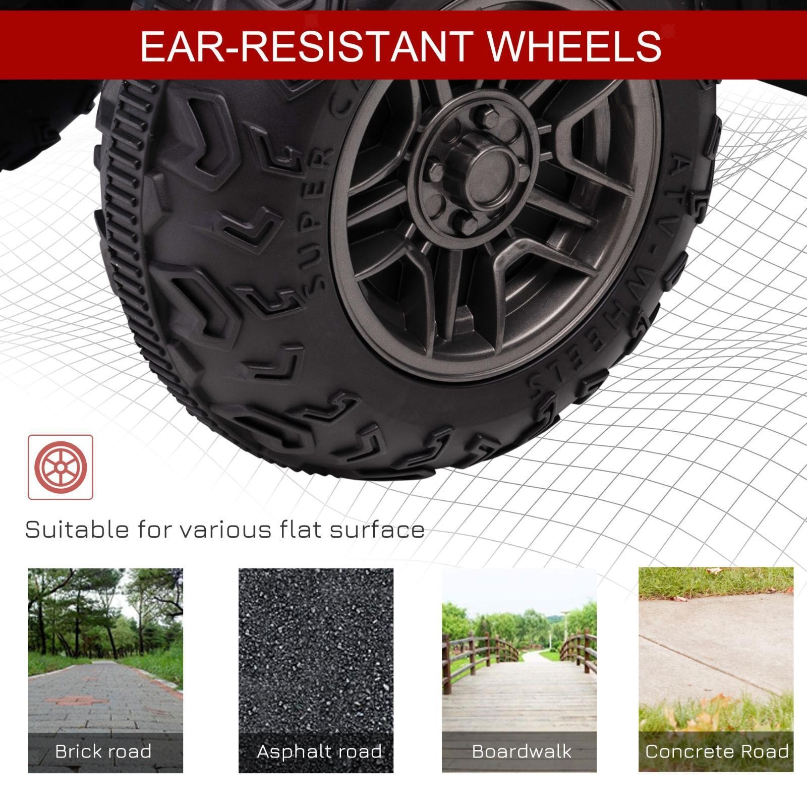 12V Ride on ATV for Kids, Kids Electric 4 Wheeler with Headlight,