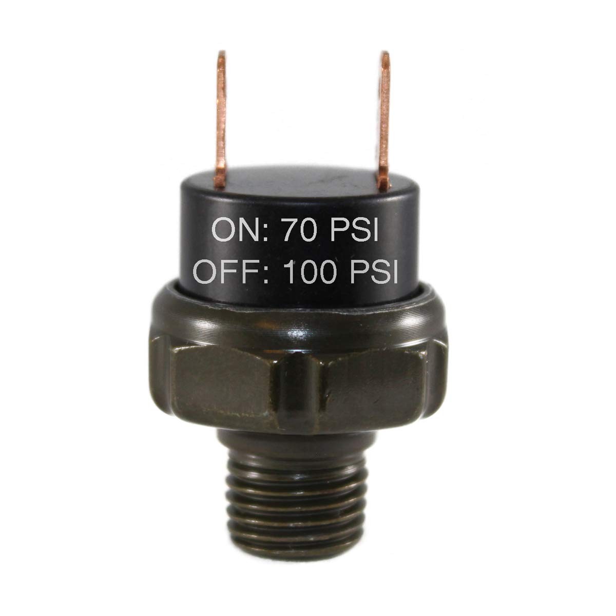70-100 PSI Air Pressure Switch Tank Mount Type Thread 1/4″ NPT 12V/24V for Tr…