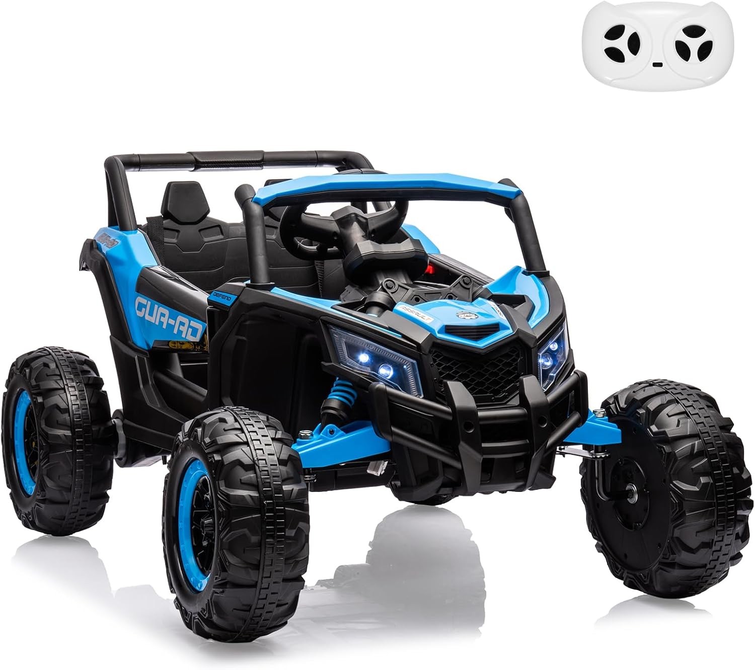 GARVEE 24V Electric UTV w/ Parent Remote, LED, USB Music, EVA Tires, Ride On Car